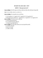 đề kiểm tra hóa học 1 tiết lớp 8 lần 1