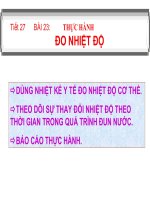 Bài 23. Thực hành đo nhiệt độ