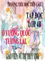 Tuần 7. Ở Vương quốc Tương Lai