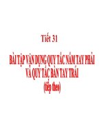 Bài 30. Bài tập vận dụng quy tắc nắm tay phải và quy tắc bàn tay trái