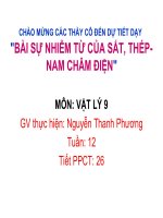 Bài 25. Sự nhiễm từ của sắt, thép - Nam châm điện