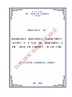 Đánh giá sự hài lòng của sinh viên về dịch vụ tư vấn, hỗ trợ cho sinh viên của trường đại học kinh tế   đại học huế 