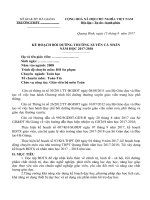 KẾ HOẠCH BỒI DƯỠNG THƯỜNG XUYÊN CÁ NHÂN NĂM HỌC 20172018(Giáo viên toán  tin)