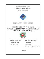 NGHIÊN cứu và ỨNG DỤNG một số LOẠI PHỤ GIA CHỐNG tái bám vào sản XUẤT bột GIẶT 
