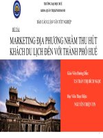 Marketing địa phương nhằm thu hút khách du lịch đến thành phố huế 