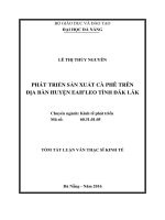 Phát triển sản xuất cà phê trên địa bàn huyện eahleo tỉnh đăk lăk (tt) 