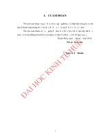 Phân tích các nhân tố ảnh hưởng đến lòng trung thành của nhân viên công ty CP nam phú thanh 