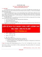 Một số phương pháp giải bài toán hình học tọa độ phẳng Oxy - Bùi Thế Việt - File word