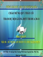 Bài 19. Sử dụng an toàn và tiết kiệm điện