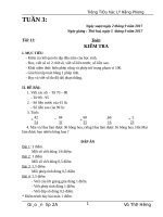 Giáo án trọn bộ toán lớp 2 tuần 3 