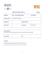 Business Making Decision  Assignment 1  BTEC  Nguyen Huu Phong  2017