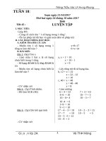 Giáo án trọn bộ toán lớp 2 tuần 10 