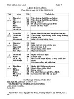 Thiết kế bài dạy lớp 3 tuần 7 