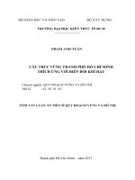 Cấu trúc vùng thành phố Hồ Chí Minh thích ứng với biến đổi khí hậu