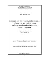 Tổng hợp, cấu trúc và hoạt tính sinh học của một số hợp chất dị vòng chứa nitơ xuất phát từ dẫn xuất Nthế của anilin (LV thạc sĩ)
