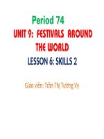 Unit 09. Festivals Around the World. Lesson 6. Skills 2
