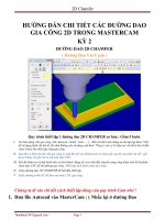 HƯỚNG DẪN CHI TIẾT CÁC ĐƯỜNG DAO GIA CÔNG 2D TRONG MASTERCAM 2D CHAMFER