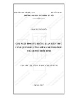 Giải pháp tổ chức không gian kiến trúc cảnh quan khu công viên sinh thái ổi bo thành phố thái bình (tt) 