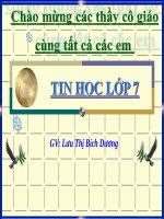 Bài 3. Thực hiện tính toán trên trang tính