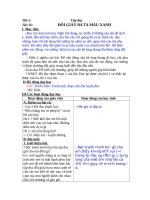 Giáo Án Tập đọc Đôi giày ba ta mau xanh