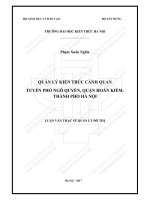 Quản lý kiến trúc cảnh quan tuyến phố ngô quyền, quận hoàn kiếm, thành phố hà nội (tt) 