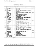 Thiết kế bài dạy lớp 3 tuần 2 