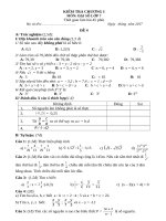 Đề + ĐA chương 1 đại 7