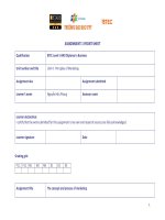 Principle of Marketing  Assignment 1  BTEC  Nguyen Huu Phong  2017