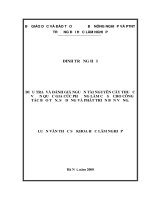 Điều tra và đánh giá nguồn tài nguyên cây thuốc ở vườn quốc gia cúc phương làm cơ sở cho công tác bảo tồn, sử dụng và phát triển bền vững (tt) 