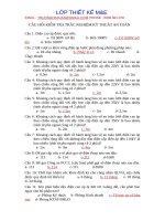 cau hoi trac nghiem an toan dien