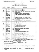 Thiết kế bài dạy lớp 3 tuần 5 