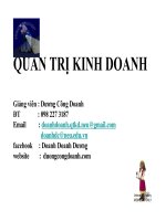 Chương 1 đối tượng , phương pháp nghiên cứu môn QTKD 