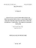 Giám sát nguy cơ xuất hiện biến cố bất lợi trên thần kinh trung ương và thận ở bệnh nhân HIVAIDS điều trị ngoại trú bằng 2 phác đồ “tenofovir + lamivudine + efavirenznevirapin” tại Hà Nội (tt)