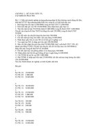 BÀI tập CHƯƠNG 1 – kế TOÁN TIỀN và cá KHOẢN THU  có đáp án 