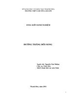 Sử dụng đường thẳng đối song trong giải toán hình học phẳng 