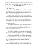 Thế biến, kỹ năng tạo niềm đam mê sáng tạo cho học sinh quan bài toán giải hệ phương trình (2) 