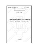 Giải pháp tổ chức không gian xanh trong khu đại học phố hiến   tỉnh hưng yên (tt) 