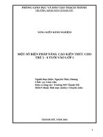 skkn một số biện pháp nâng cao hiệu quả kiến thức cho trẻ 5 6 tuổi vào lớp 1 