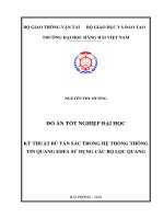 KỸ THUẬT BÙ TÁN SẮC TRONG HỆ THỐNG THÔNG TIN QUANG EDFA SỬ DỤNG CÁC BỘ LỌC QUANG