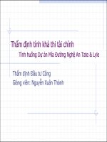 MPP8 532 CL01V tham dinh tinh kha thi tai chinh du an nha may duong tate  lyle nghe an  nguyen xuan thanh 2016 07 21 15372715 