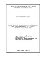 skkn một số biện pháp nâng cao chất lượng giáo dục phát triển vận động cho trẻ 5 6 tuổi ở trường MN ngọc trạo 