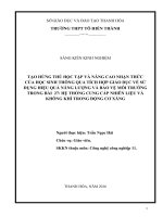 skkn tạo hứng thú học tập và nâng cao nhận thức của học sinh thông qua việc tích hợp giáo dục về sử dụng hiệu quả năng lượng và bảo vệ môi trường trong bài 27 hệ thống cung cấp nhiên liệu và không khí trong động cơ xăng ( 