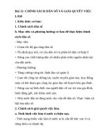 Bài 11 Chính sách dân số và cách giải quyết việc làm