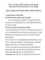 Bài  1 Công dân với sự phát triển kinh tế