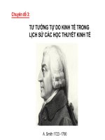 BÀI GIẢNG điện tử KINH tế CHÍNH TRỊ   CHUYÊN đề tư TƯỞNG tự DO KINH tế TRONG LỊCH sử các học THUYẾT KINH tế