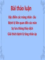 Thảo luân  về mắt ,bệnh lý liên quan đến mắt