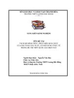 Tách bỏ hình thức, phát hiện bản chất của bài toán xác suất có nội dung thực tế trong đề thi THPT quốc gia hiện nay  