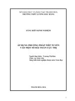 Áp dụng phương pháp tiếp tuyến vào một số bài toán cực trị  