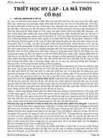 THPT 2 3 triet hoc hy lap la ma 