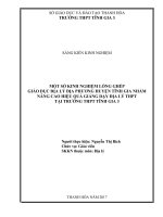 Một số kinh nghiệm lồng ghép giáo dục địa lí địa phương huyện tĩnh gia nhằm nâng cao hiệu quả giảng dạy địa lí THPT tại trường THPT tĩnh gia 3  